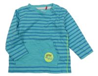 Světlemodro-modré pruhované triko S. Oliver