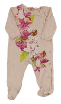 Svetloružový overal s kvetmi Baker