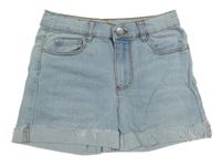 Světlemodré riflové kraťasy Denim Co.