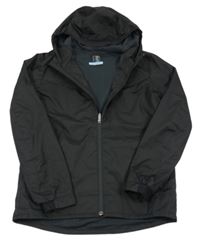 Černá šusťáková funkční jarní bunda s kapucí KIPSTA