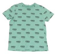 Tyrkysové tričko s nápismi George