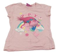 Světlerůžové tričko - Trollové 