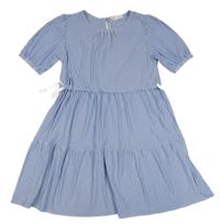 Modro-bílé pruhované šaty Zara