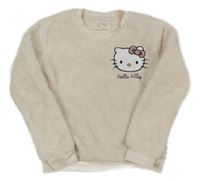 Béžová chlupatá mikina s Hello Kitty C&A