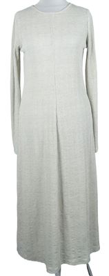 Dámské béžové svetrové midi těhotenské šaty Topshop 