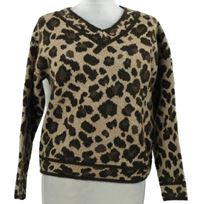 Dámský hnědo-béžový vzorovaný svetr Primark 