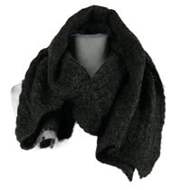 Dámská tmavošedá třpytivá šála