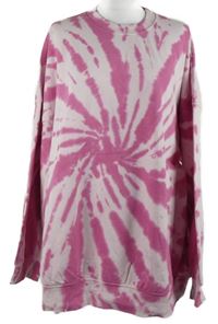 Dámská růžová batikovaná mikina H&M