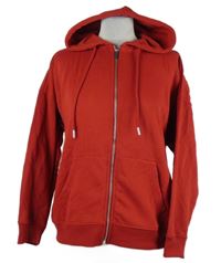 Dámská červená propínací mikina s kapucí Page one young