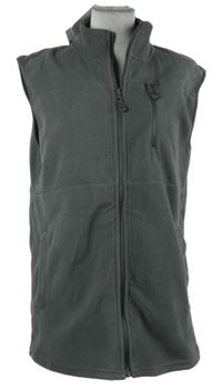 Nové - Pánska sivá fleecová vesta Identic