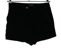 Dámske čierne zamatové kraťasy Topshop