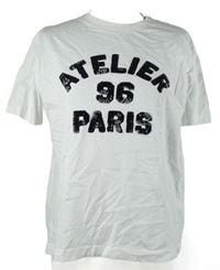 Dámské bílé tričko s nápisem z flitrů H&M