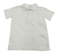 Biele polo tričko H&M