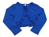 Modré rebrované bolerko Shein