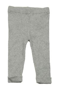 Světlešedé žebrované pletené legíny Primark