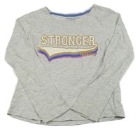 Světlešedé triko s nápisem Primark