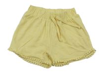 Žluté bavlněné kraťasy Tu