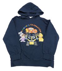 Tmavomodrá mikina s postavičkami z pohádek Disney 