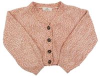 Ružovo-béžovo-hnedý melírovaný sveter H&M