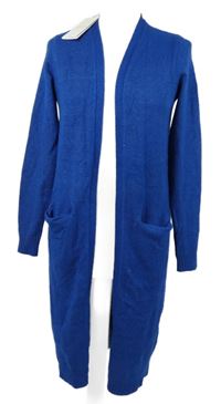 Nové - Dámsky kobaltově modrý dlhý svetrový cardigán Vila