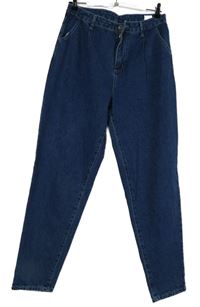 Dámské tmavomodré rifle Shein