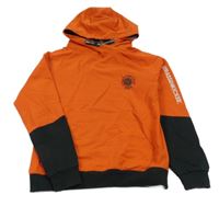 Červeno-čierna mikina s kapucňou Strassen Kicker