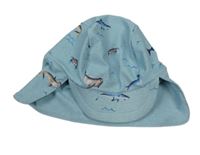 Světlemodrá UV kšiltovka se zvířátky