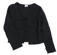 Čierny žeborvaný cardigan Zara