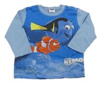 Světlemodré triko s Nemem a Dory Disney