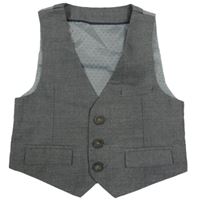 Tmavošedá společenská vesta M&S