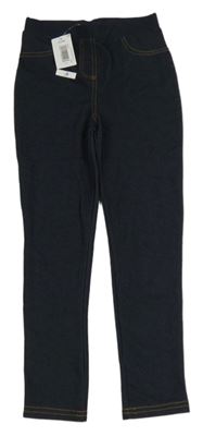 Nové - Tmavomodré legíny riflového vzhledu Matalan