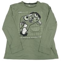 Khaki triko s ovladačem C&A