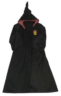 Kostým - Černý plášť s erbem a kapucí - Harry Potter