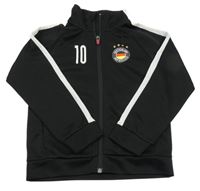 Čierna športová prepínaci mikina s potlačou H&M