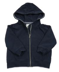 Tmavomodrá prepínaci mikina s kapucňou M&S