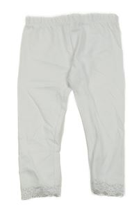 Bílé legíny s krajkou 