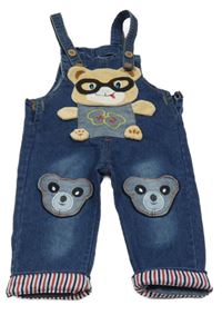 Tmavomodré na traké rifle s medveďmi