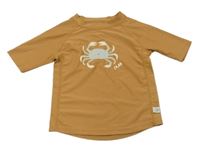 Hnědé UV tričko s s krabem 