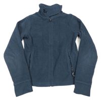 Tmavomodrošedá fleecová prepínaci crop mikina Bench