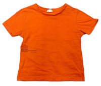 Oranžové tričko s nápisom River Island