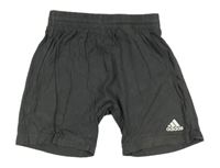 Sivé bavlnené kraťasy s logom Adidas