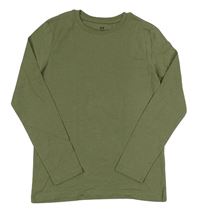 Khaki tričko zn. H&M