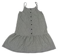 Černo-bílé kostkované šaty Primark