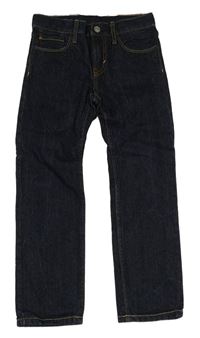 Tmavomodré slim fit rifle H&M