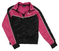 Čierno-ružová prepínaci športová mikina s logom Donnay