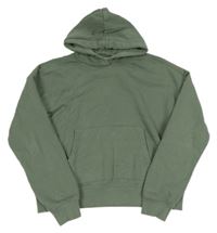 Khaki crop mikina s kapucí C&A vel. 176