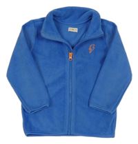 Modrá fleecová prepínaci mikina s bleskom F&F