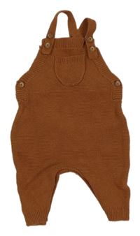 Hnědé pletené laclové tepláky s kapsou Carter´s 