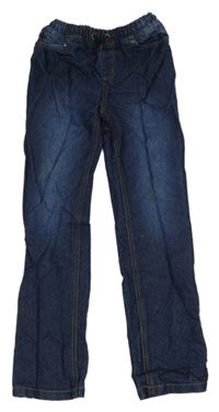 Tmavomodré teplákové rifle Young idols