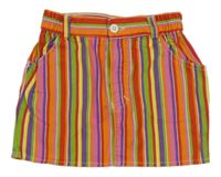 Farebná pruhovaná sukňa Topolino